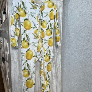 Lemon Print Kids One Piece